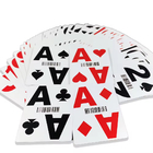 Classical PVC Poker Cards Custom Private Logo Casino Standard Size Playing Card With Big Font