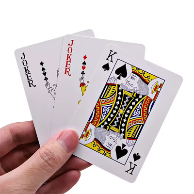 Classical PVC Poker Cards Custom Private Logo Casino Standard Size Playing Card With Big Font